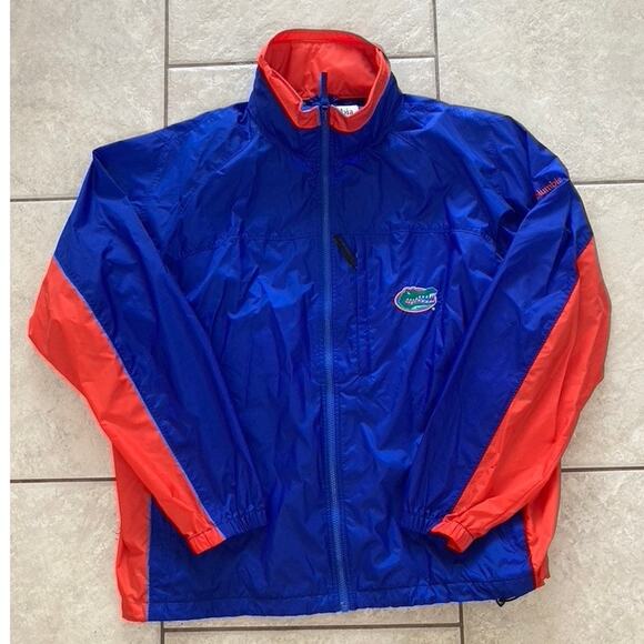 Columbia UF university windbreaker Mens XL jacket coat Florida gatorszip up - Picture 1 of 9
